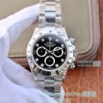 JH Factory Rolex Daytona Replica Watch Black Dial With Diamond Markers